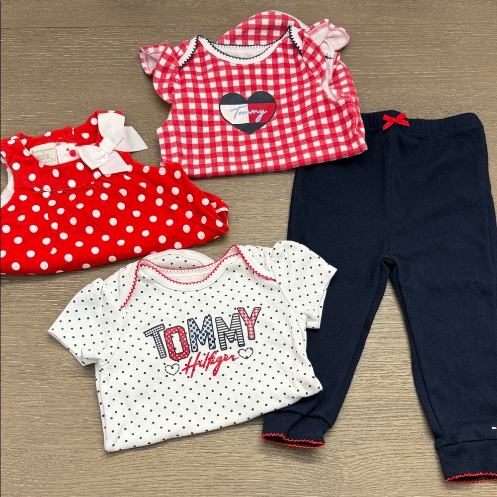 Tommy Hilfiger Kids Set - Red, White, and Navy
